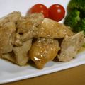 coconut4649's cooksnap of when they made 焼肉のたれで簡単✿鶏むねの蒸し揚げ焼き.