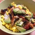 ayuness's cooksnap of when they made うなぎ&アボカド丼.