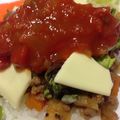 ちゅぱぽ。's cooksnap of when they made 超簡単♡豆板醤が隠し味のタコライス.