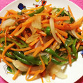 マイミライ's cooksnap of when they made 人参とピーマンのサッと炒め.
