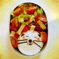 chonatan's cooksnap of when they made キャラ弁～でぶねこ～.