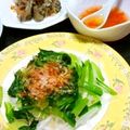 SP♪'s cooksnap of when they made 超簡単大根と小松菜の梅ドレッシング和え。.