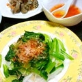 SP♪'s cooksnap of when they made 超簡単大根と小松菜の梅ドレッシング和え。.