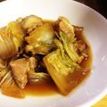 ゆきんこ55's cooksnap of when they made 超簡単☆鶏肉と白菜のすき煮.