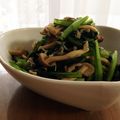 さやぽっぽキッチン's cooksnap of when they made 小松菜とじゃこの炒め物.