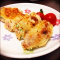 Ayakita。's cooksnap of when they made 豚肉青梗菜のロールカツ風.