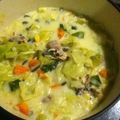 すぽちゃん's cooksnap of when they made 肉団子と春キャベツ☆ミルクスープ.