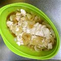 まいんママ's cooksnap of when they made 電子レンジで新玉ねぎとむね肉の塩麹蒸し.
