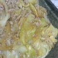 yukoahi's cooksnap of when they made 簡単おかず！豚肉と春キャベツの生姜焼.