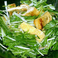 ＊applee＊'s cooksnap of when they made 水菜とおあげさんのサラダ.
