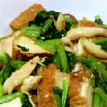 b_rose's cooksnap of when they made 小松菜☆厚揚げの醤油炒め.
