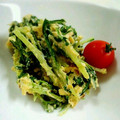 ひなさわん's cooksnap of when they made あともう一品！水菜の卵とじ.