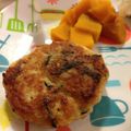 かじりっこ's cooksnap of when they made 卵なし離乳食☆ふわふわチキンハンバーグ.