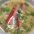 青空健太's cooksnap of when they made グリーンピースの卵とじなスープ.