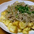 JunpJump's cooksnap of when they made 豆腐ピカタの豚もやしあんかけ.