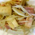 きゃれんはは's cooksnap of when they made ベーコンとエリンギともやしの和風炒め.