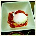 musuke★'s cooksnap of when they made お酒に合う！ユッケ風キムチと刺身の和え物.