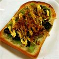 Mike929's cooksnap of when they made 信州☆野沢菜おかかマヨトースト.