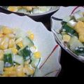 らむ（・×・）'s cooksnap of when they made キュウリとコーンのサラダ.
