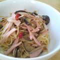 悠賢ﾏﾏ's cooksnap of when they made 簡単☆ナスとハムのペペロンチーノ.