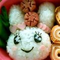 栗＊千's cooksnap of when they made 簡単！キャラ弁当 遠足に☆たまごっち.