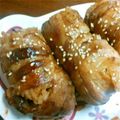 りあしりゅママ's cooksnap of when they made お弁当にもピッタリ＊肉巻きおにぎり.