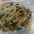 新美fam's cooksnap of when they made 辛口たれを甘口に☆豚肉＆なす＆もやし炒め.