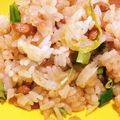 きのこぱん2's cooksnap of when they made 納豆レタスチャーハン.