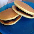 たつなん's cooksnap of when they made ﾎｯﾄｹｰｷﾐｯｸｽどら焼き.
