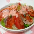 はやみちゃん's cooksnap of when they made スモークサーモンのサラダ①.
