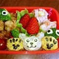 ちはポンママ's cooksnap of when they made ダッフィー＆シェリーメイ キャラ弁.