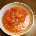 テラルイ's cooksnap of when they made 鶏もも肉とヒヨコ豆のピリ辛トマト煮込み.