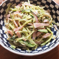 yukamyao's cooksnap of when they made 水菜ともやしの棒々鶏風サラダ.
