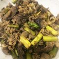 あおいろ。's cooksnap of when they made 【簡単】牛肉とアスパラの炒めもの.