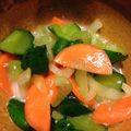 みんくる's cooksnap of when they made 塩麴で！セロリと胡瓜のさっぱり浅漬け.