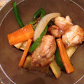 miya5☆'s cooksnap of when they made 鶏肉とさつまいものオイスター炒め.