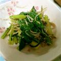 ﾁｮﾎﾞﾋﾟ's cooksnap of when they made 小松菜とじゃこの炒め物.
