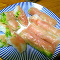 takamone's cooksnap of when they made 生ハムの生春巻き（つけだれレシピ付）.