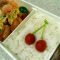 70cafe's cooksnap of when they made ❀お弁当❀小梅でさくらんぼ.