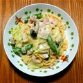 まゆまゆ85's cooksnap of when they made 春キャベツのクリームパスタ.