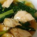 yuzusayaka's cooksnap of when they made 超簡単！ささみと小松菜のうま煮♪.