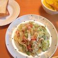 minui's cooksnap of when they made 【３分】レタスの和チーズ衣.