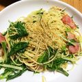 mary0508's cooksnap of when they made 簡単☆水菜とベーコンのパスタ.