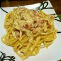 くしろん's cooksnap of when they made 簡単お店の味☆全卵使用の絶品カルボナーラ.