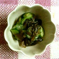 TOMかふぇ's cooksnap of when they made さっぱり♪きゅうりとわかめの即席酢の物.