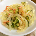 ももんじゃー's cooksnap of when they made 簡単♪鶏胸肉と胡瓜くずきりの酢の物.