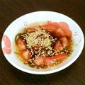かるぴん♪'s cooksnap of when they made 祝♪話題入！ズボラ酒の友☆トマトもずく酢.