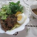 miyuki12's cooksnap of when they made 豚生姜焼肉(レバーでも）サラダバンメン.