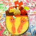 マッハママ's cooksnap of when they made ✿キャラ弁★可愛いカトラリーのお弁当✿.