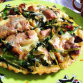 OLEO＊°'s cooksnap of when they made 鮭フレークとほうれん草のキッシュ.
